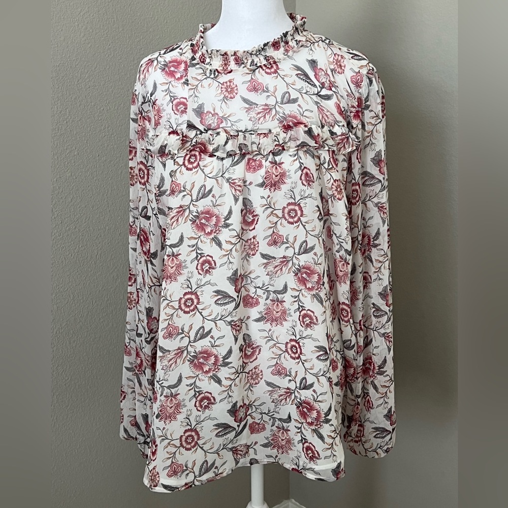 EUC LOFT Floral Blouse
